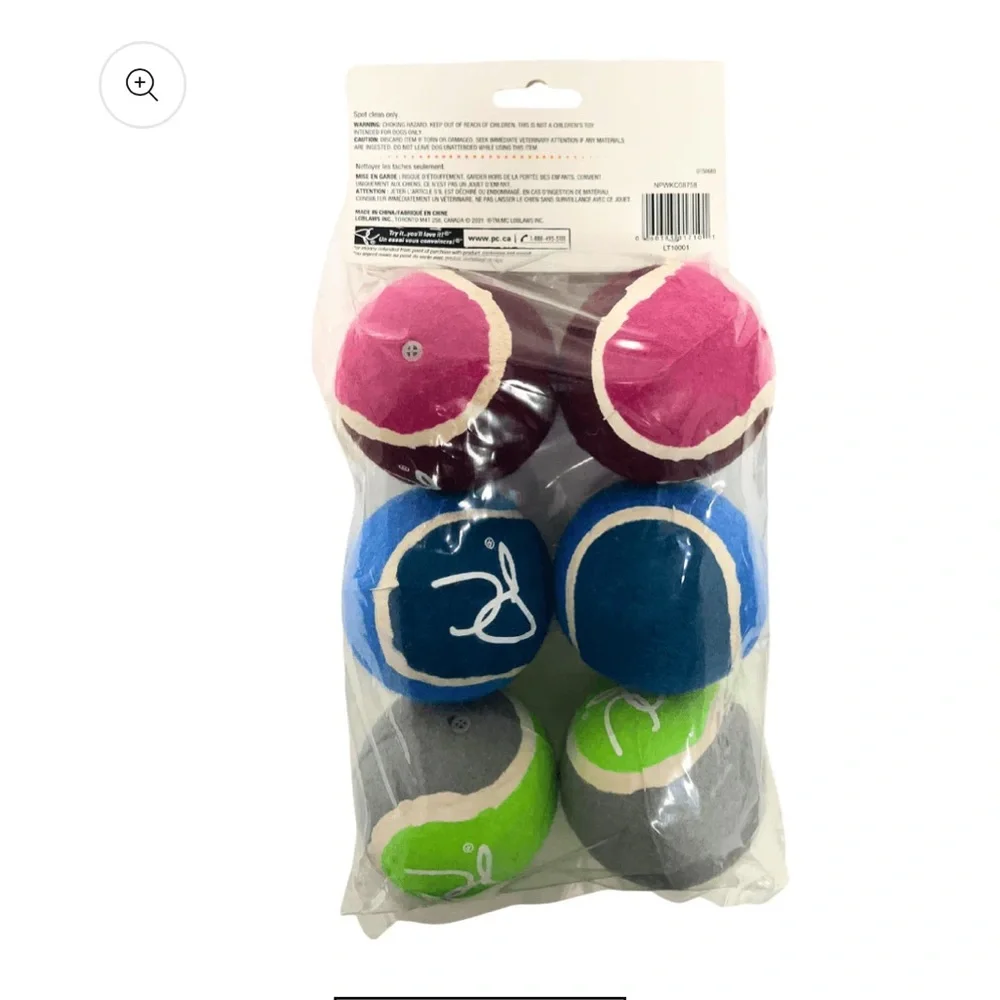 President's Choice Fetch n Run Dog Balls 6 Count